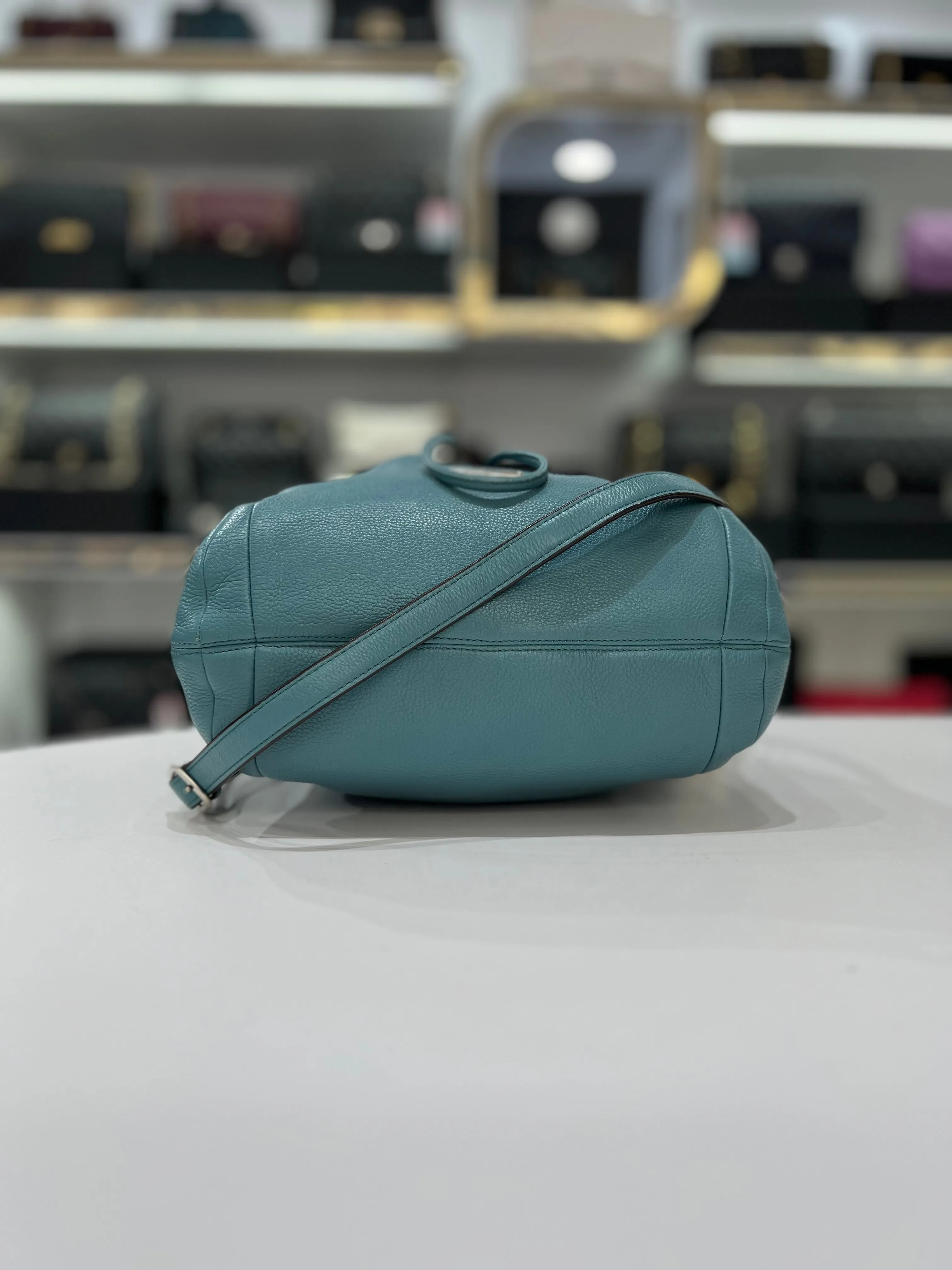 COACH Avery Leather Drawstring Shoulder Bag For Women