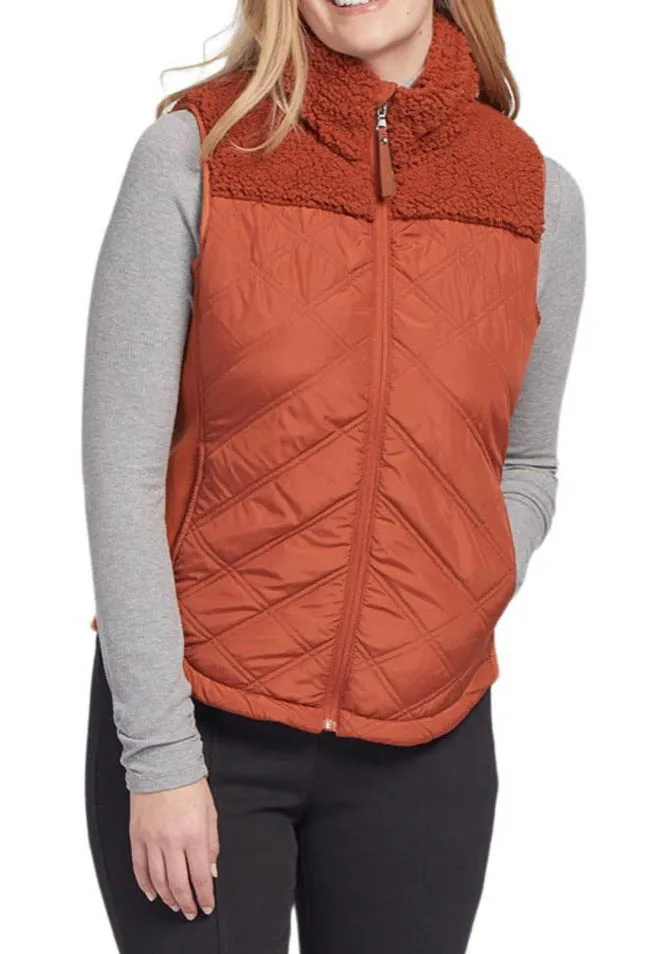 Combination Sherpa Quilted Vest