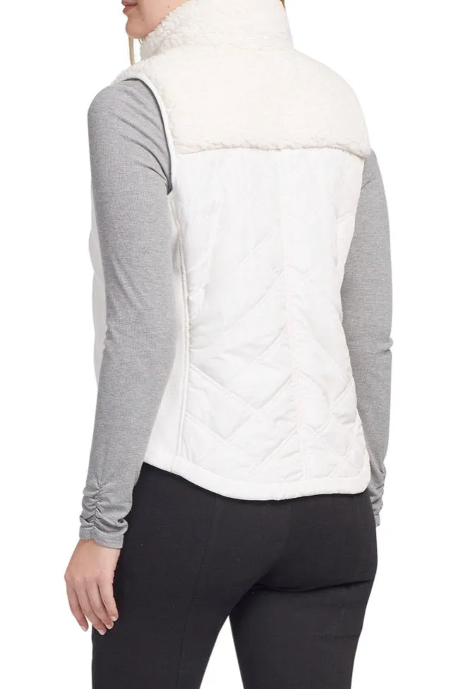 Combination Sherpa Quilted Vest