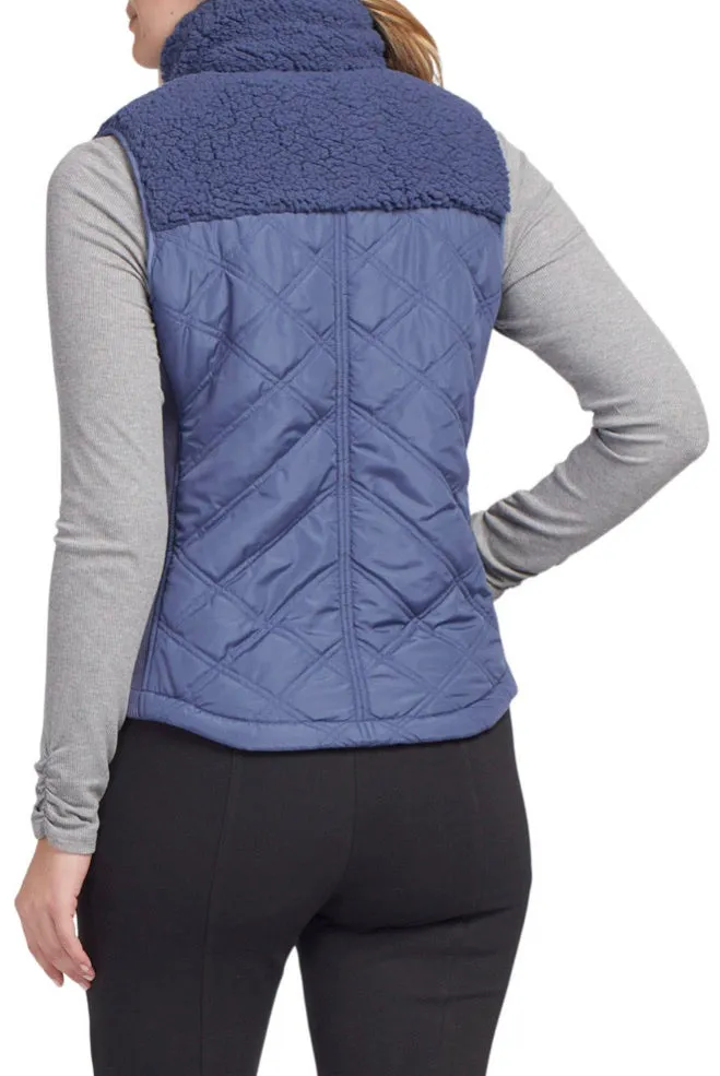 Combination Sherpa Quilted Vest