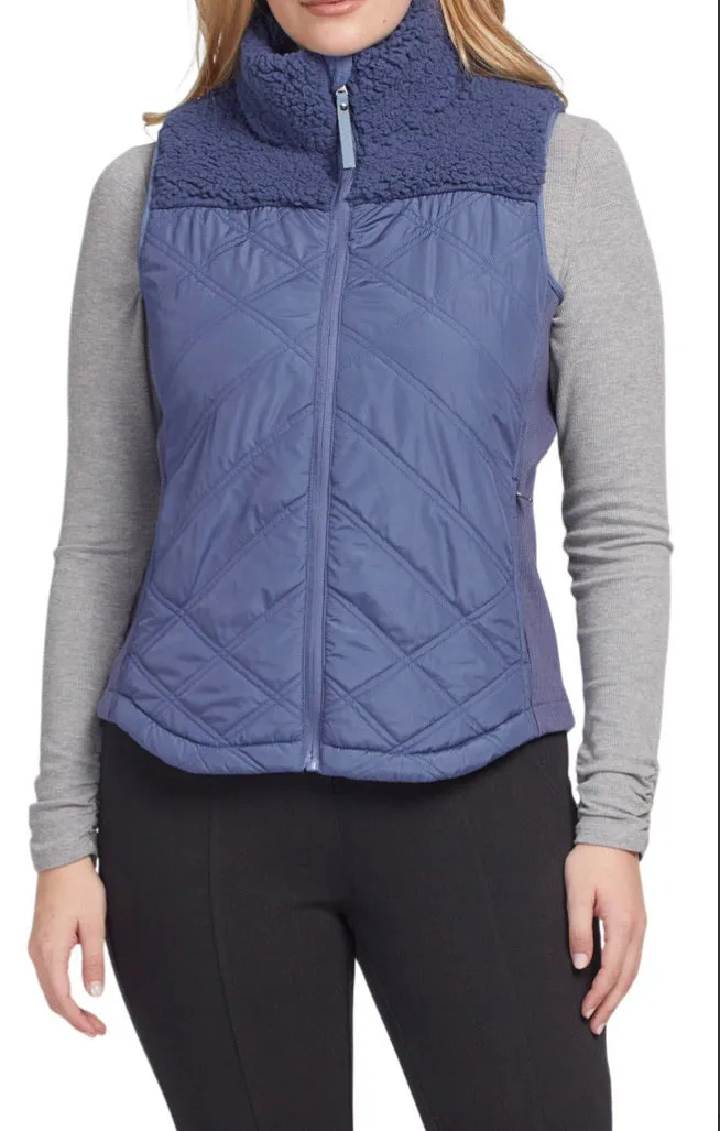 Combination Sherpa Quilted Vest