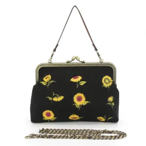 Comeco Inc - Sunflower Kisslock Cotton Blend Bag