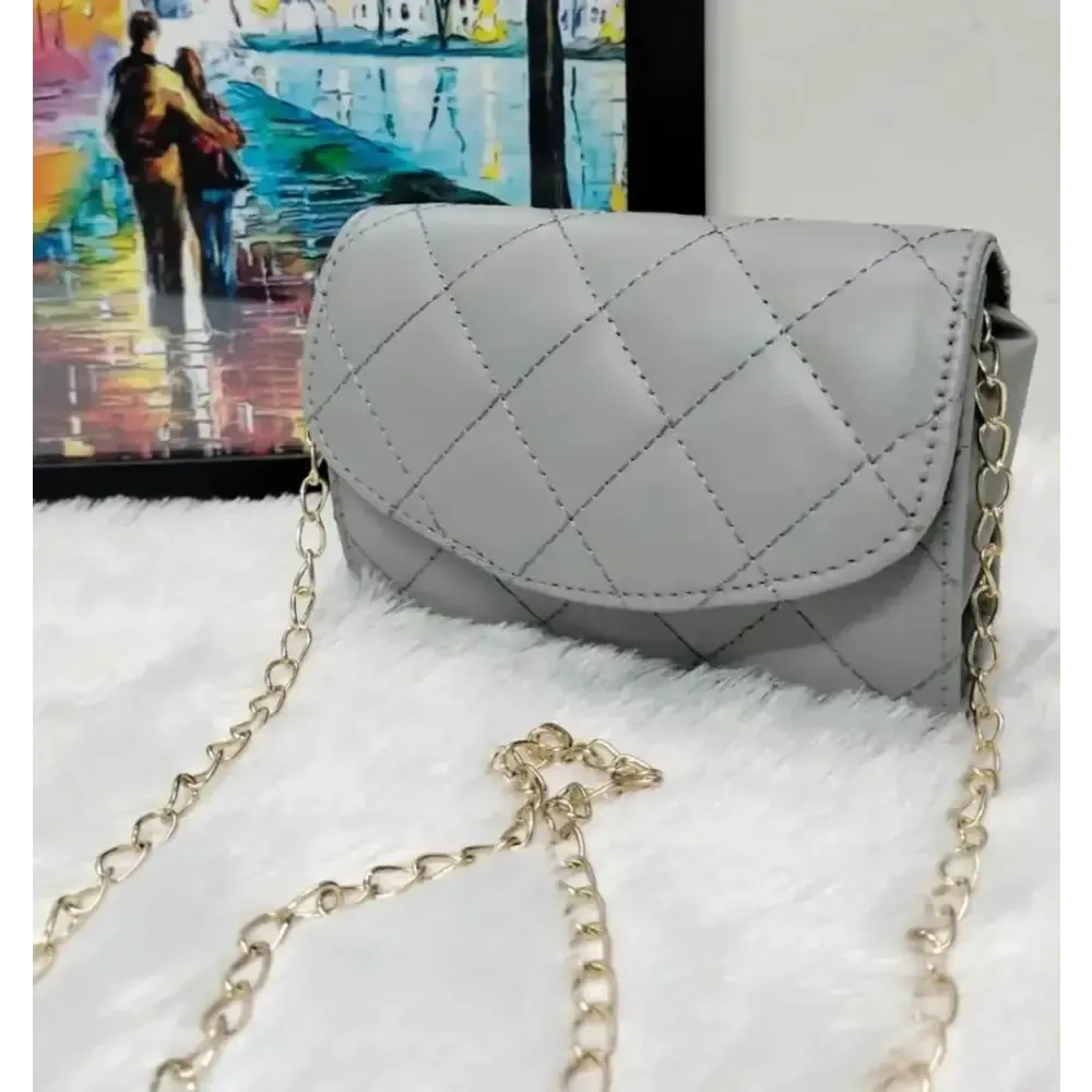 cute small sling with golden long chain