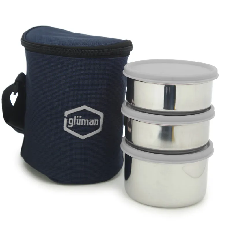 Darian Grey Lunch Box (500 ml/350 ml) - Four Piece Set