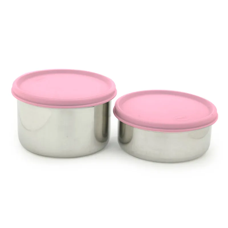 Darian Pink Lunch Box (500 ml/350 ml) - Three Piece Set