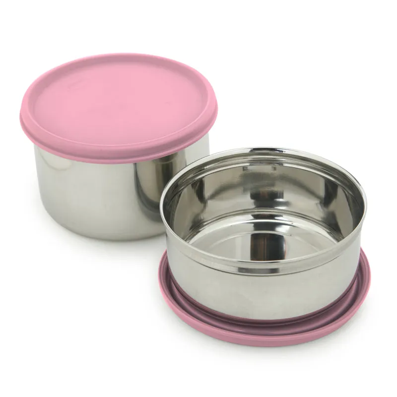 Darian Pink Lunch Box (500 ml/350 ml) - Three Piece Set