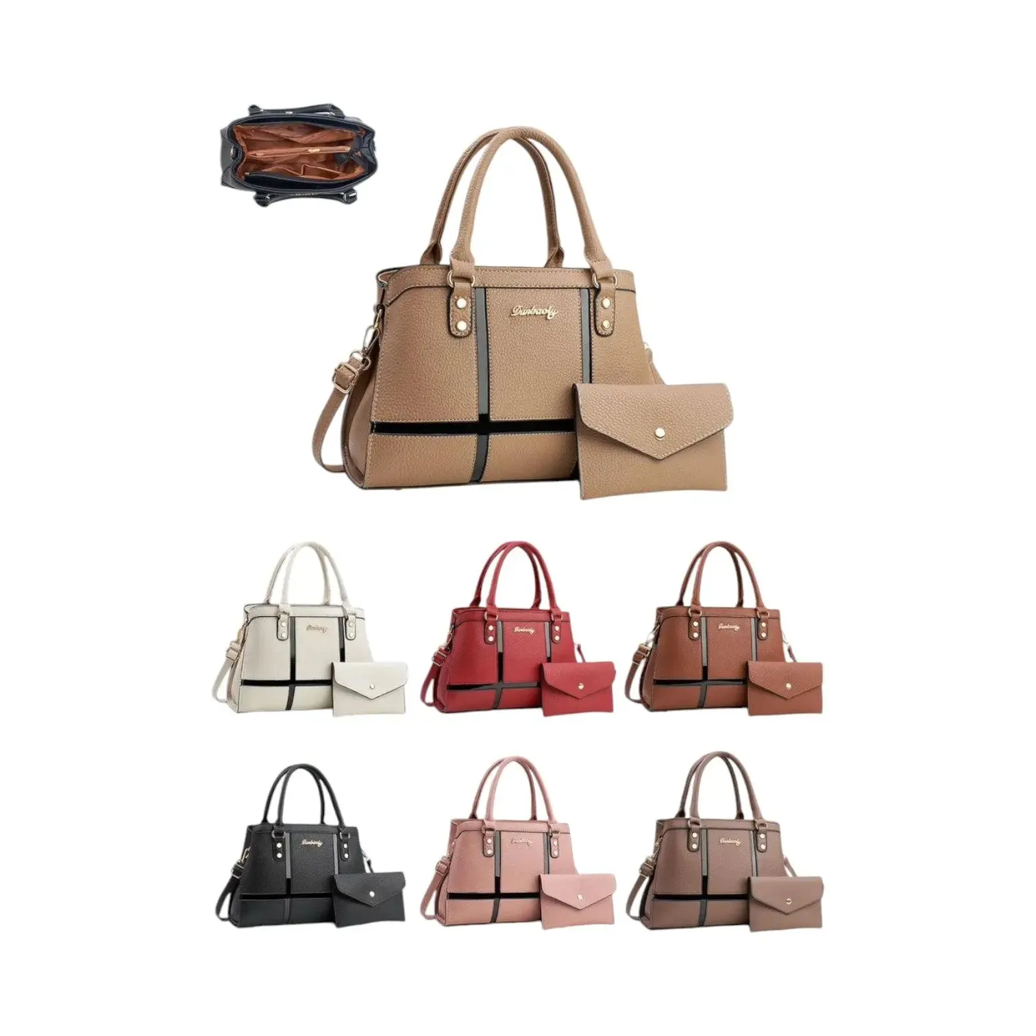 Dasbaoly Women's 2-Piece Tote Bag Set
