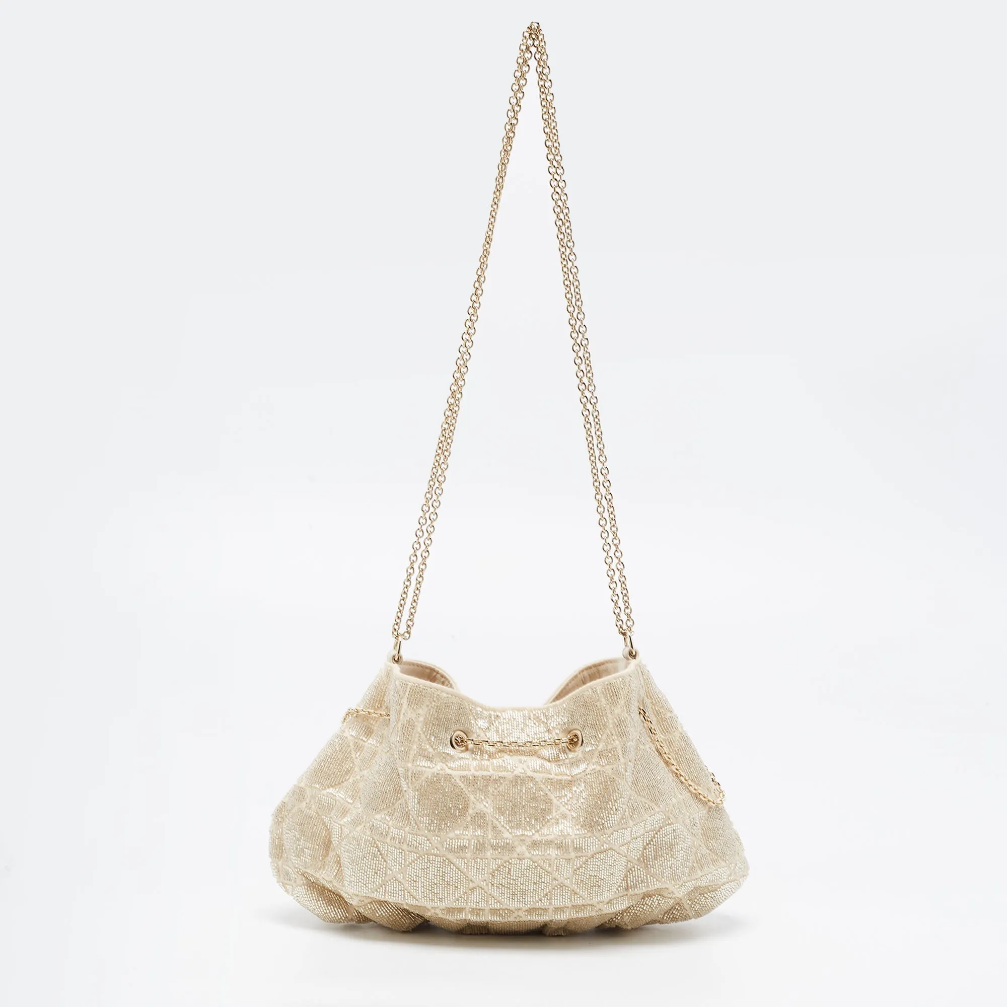 DIOR Dusty Ivory Cannage Dream Bucket Bag