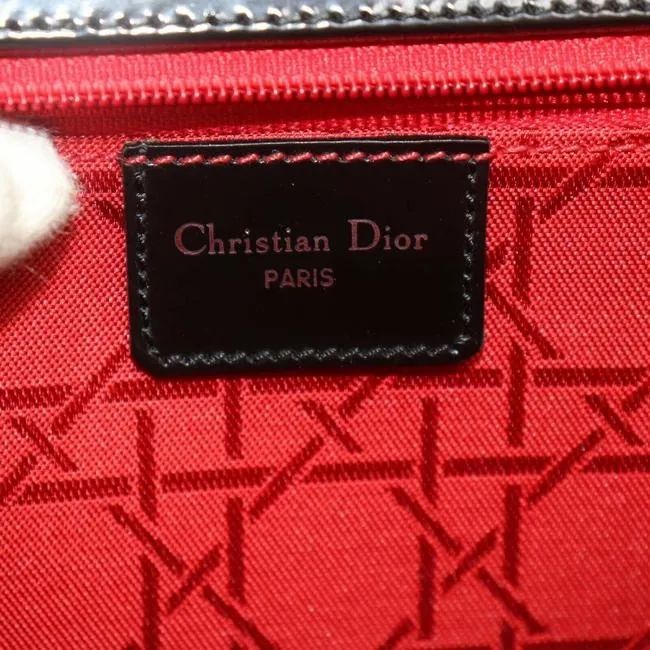 Dior Shoulder Bagsdesigner Purses Black Leatherchrome Satchel