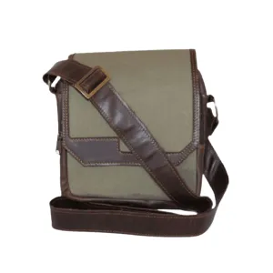 East Coast Leather & Canvas Messenger Bag