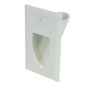 Expandable Media Box with Duplex Receptacle, White