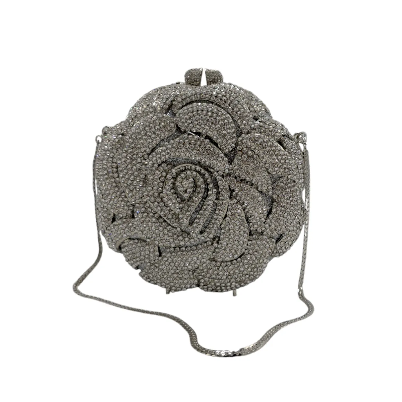 Exquisite Round Floral Clutch