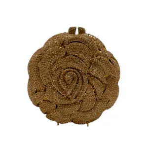 Exquisite Round Floral Clutch