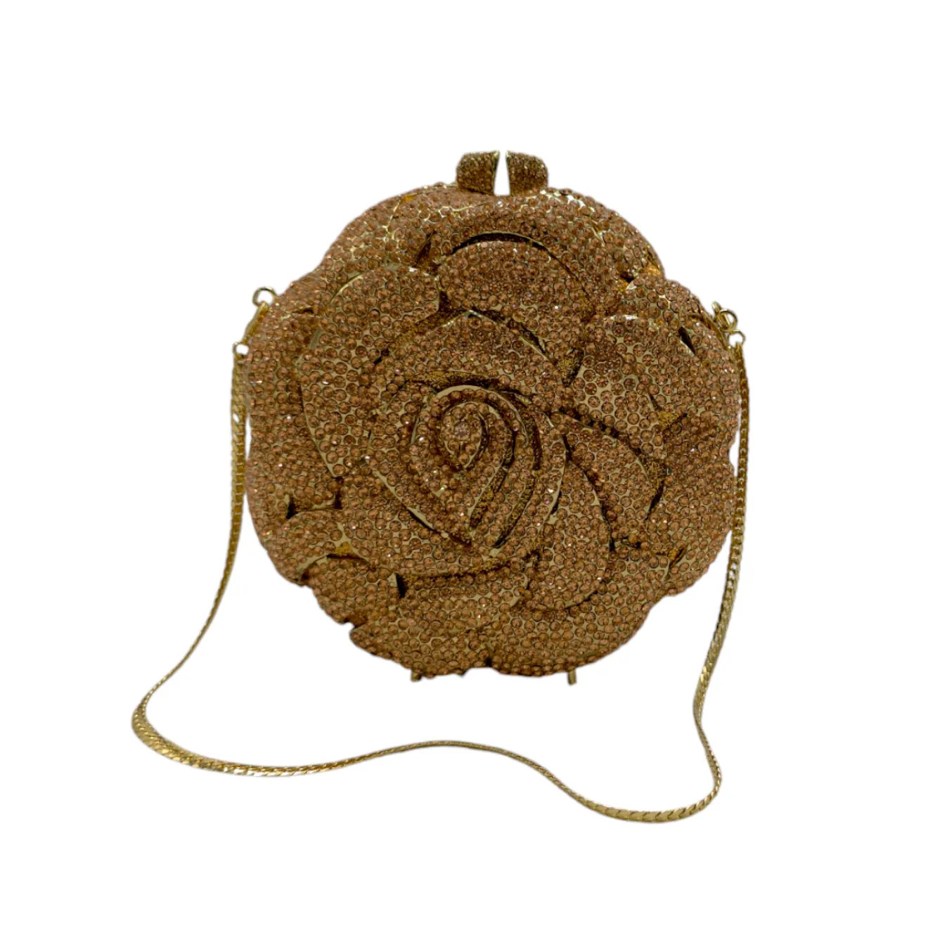 Exquisite Round Floral Clutch
