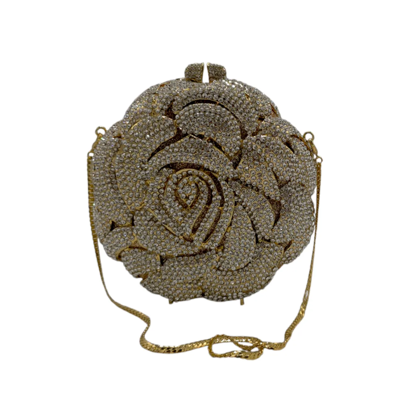 Exquisite Round Floral Clutch
