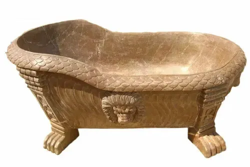 Exquisite Solid Marble Luxury Soaking Tub