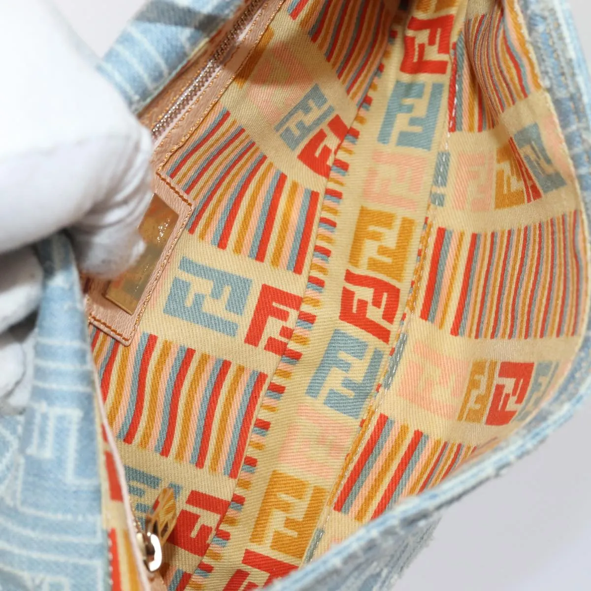 Fendi Baguette  Canvas Shoulder Bag ()