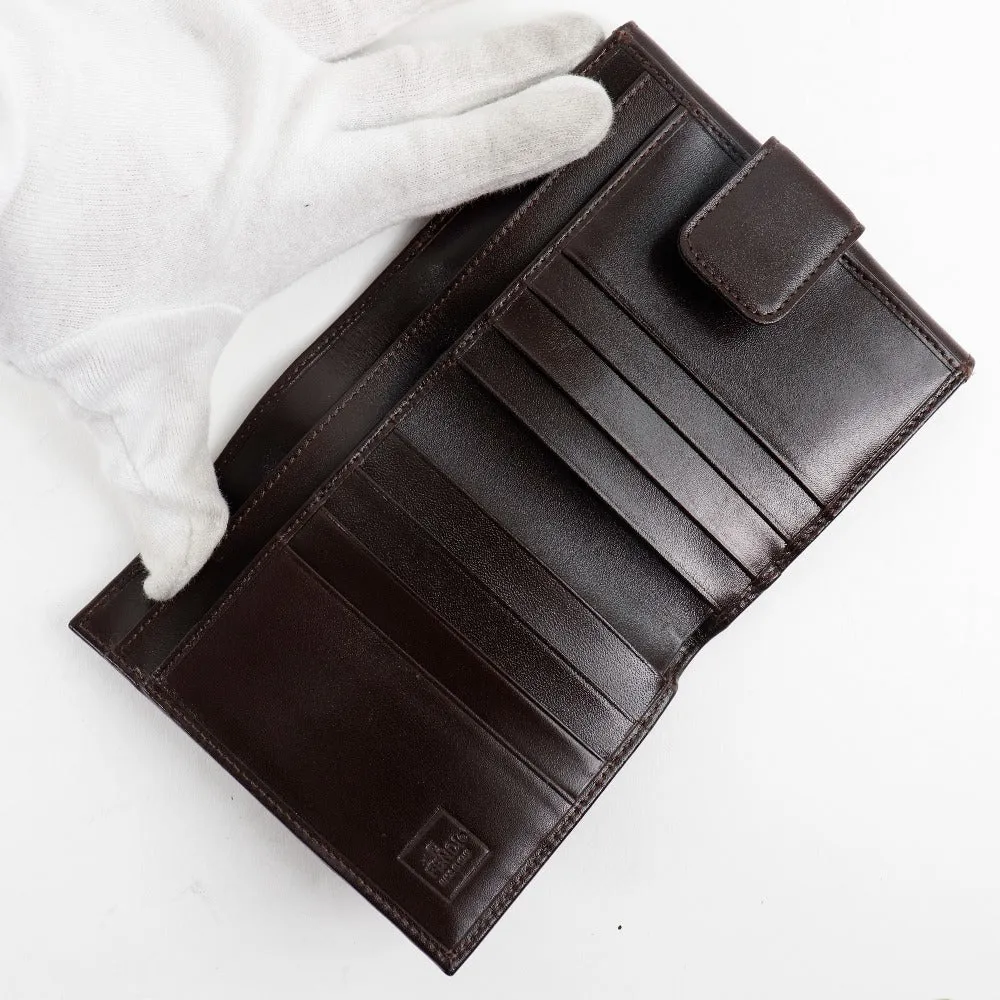 FENDI Bifold Wallet Canvas, Calfskin Brown Zucca Women Used