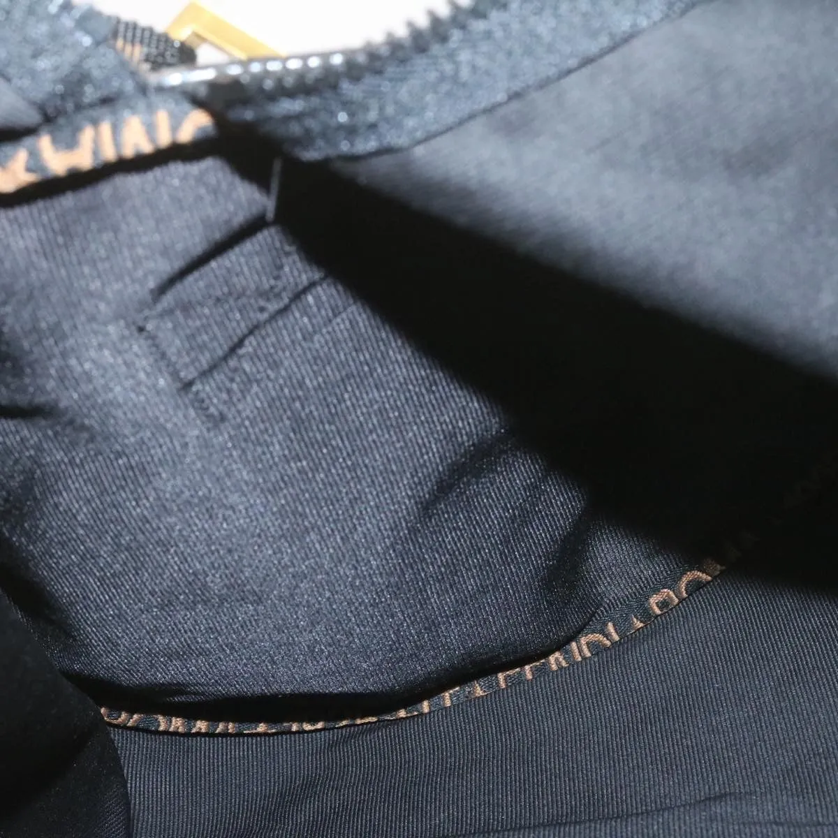 FENDI Boston Bag Nylon 2Way Black  am998g