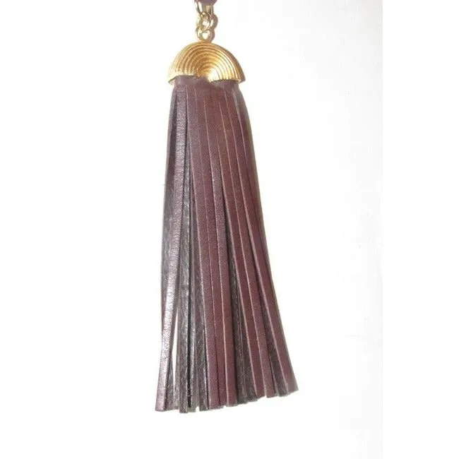 Fendi Brown Quilted Pasta Design Leather Bucket Bag