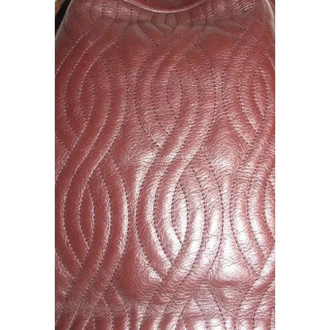 Fendi Brown Quilted Pasta Design Leather Bucket Bag