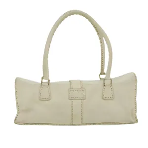 FENDI Celeria Shoulder Bag Leather White  ar8736