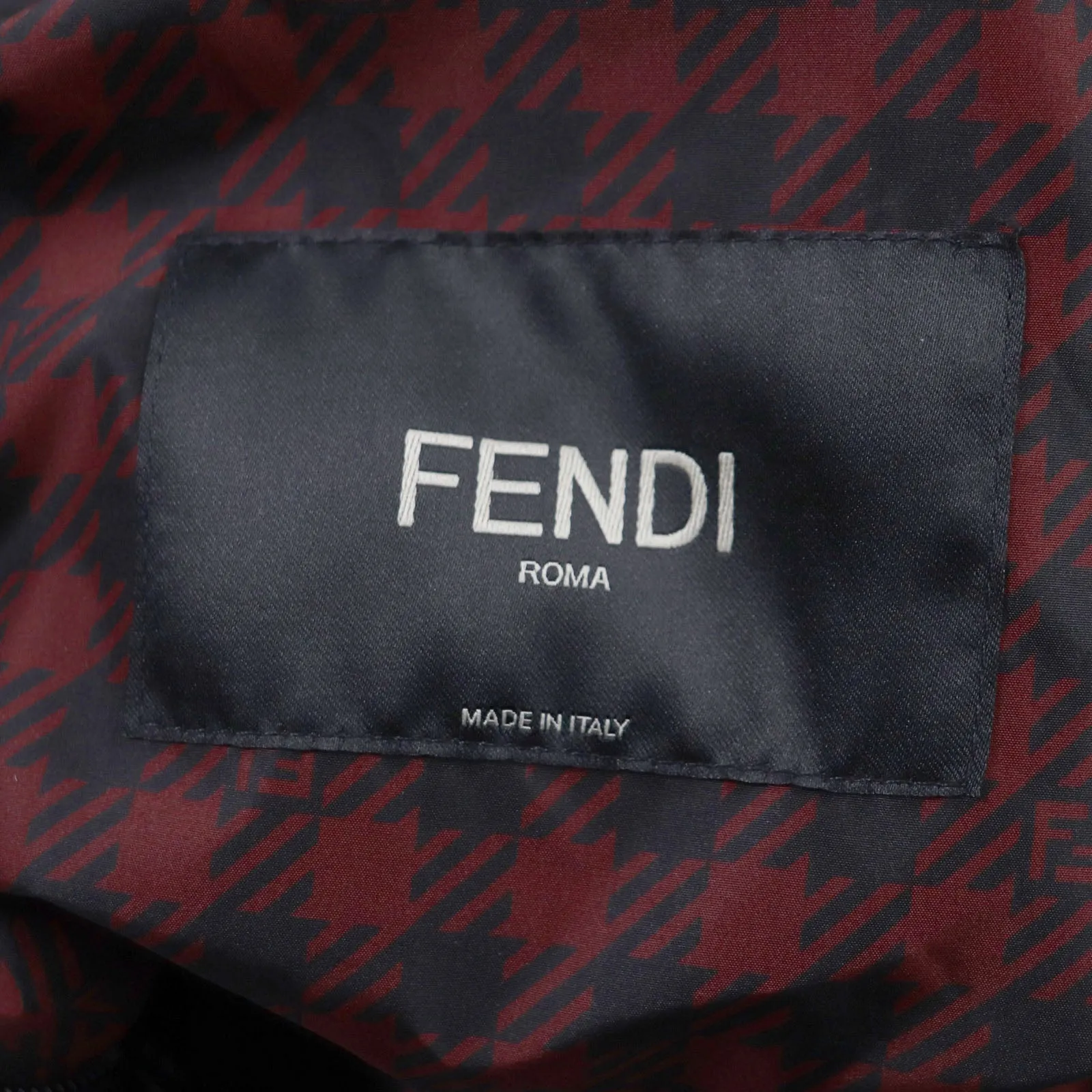 FENDI coat FAA864 polyester Red black 48