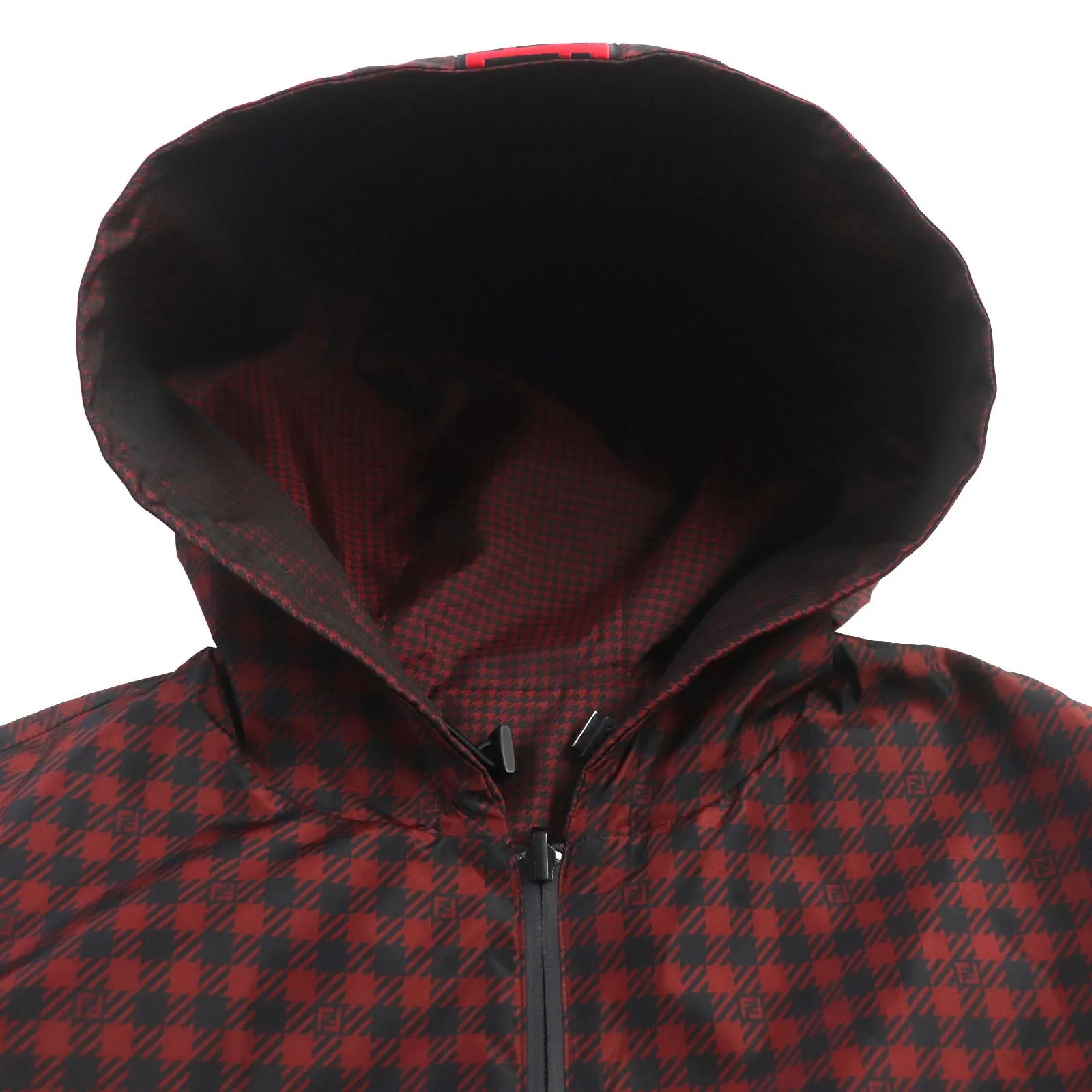 FENDI coat FAA864 polyester Red black 48