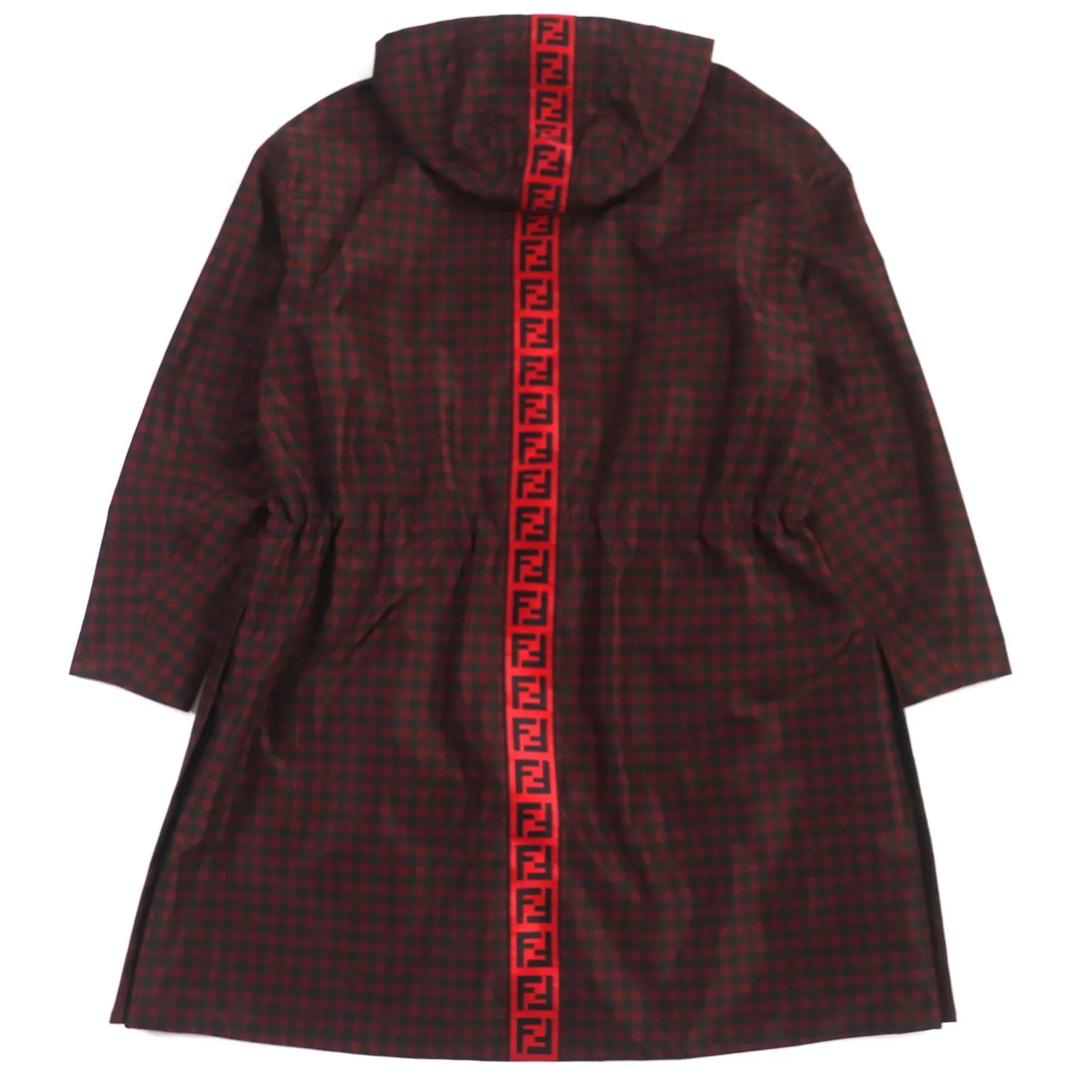 FENDI coat FAA864 polyester Red black 48