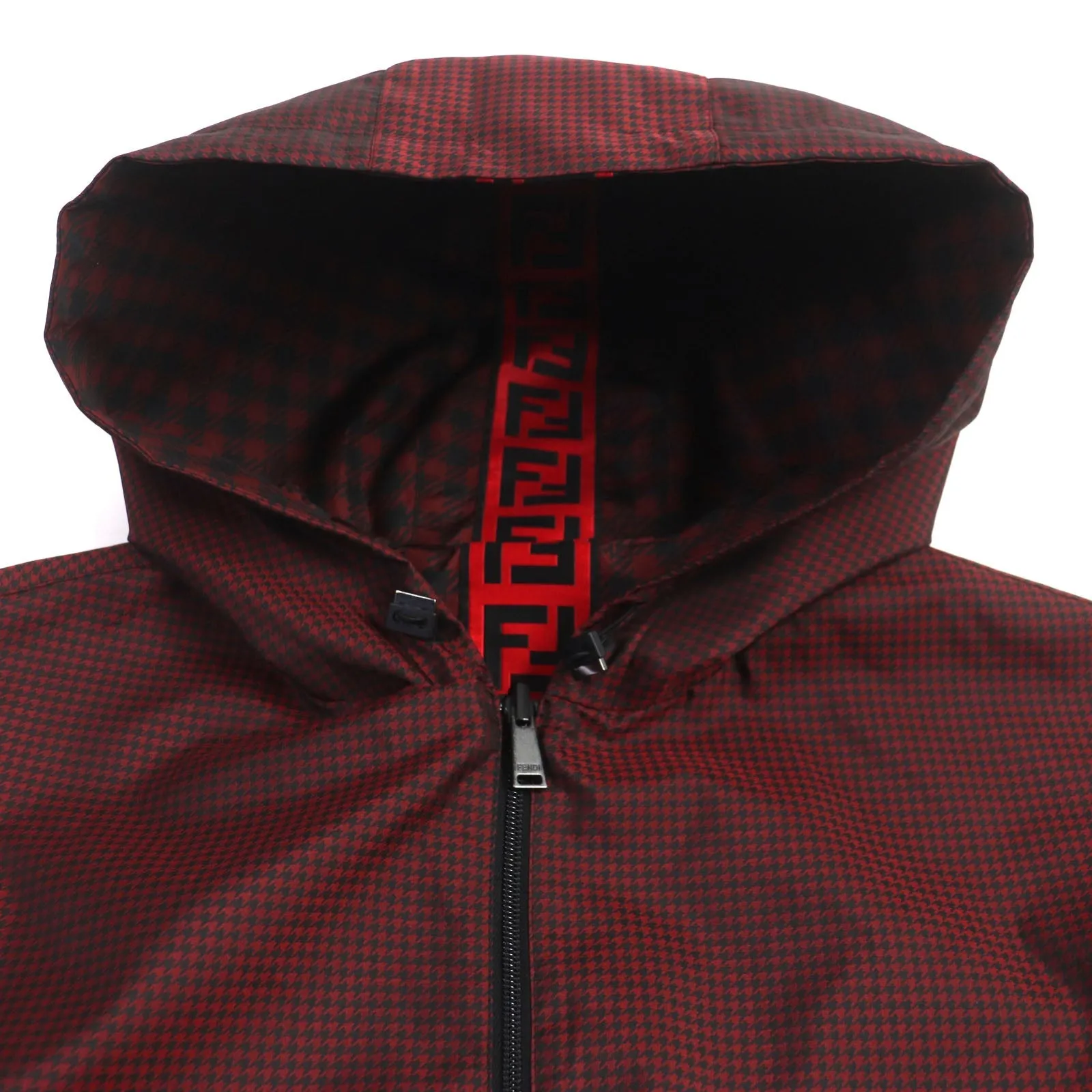 FENDI coat FAA864 polyester Red black 48