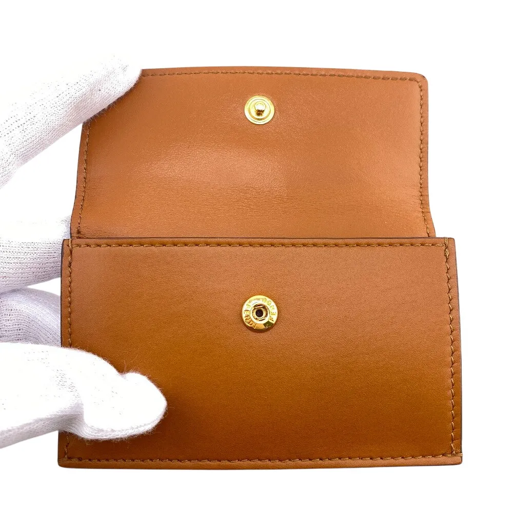 FENDI Coin case 8M0423 leather Brown