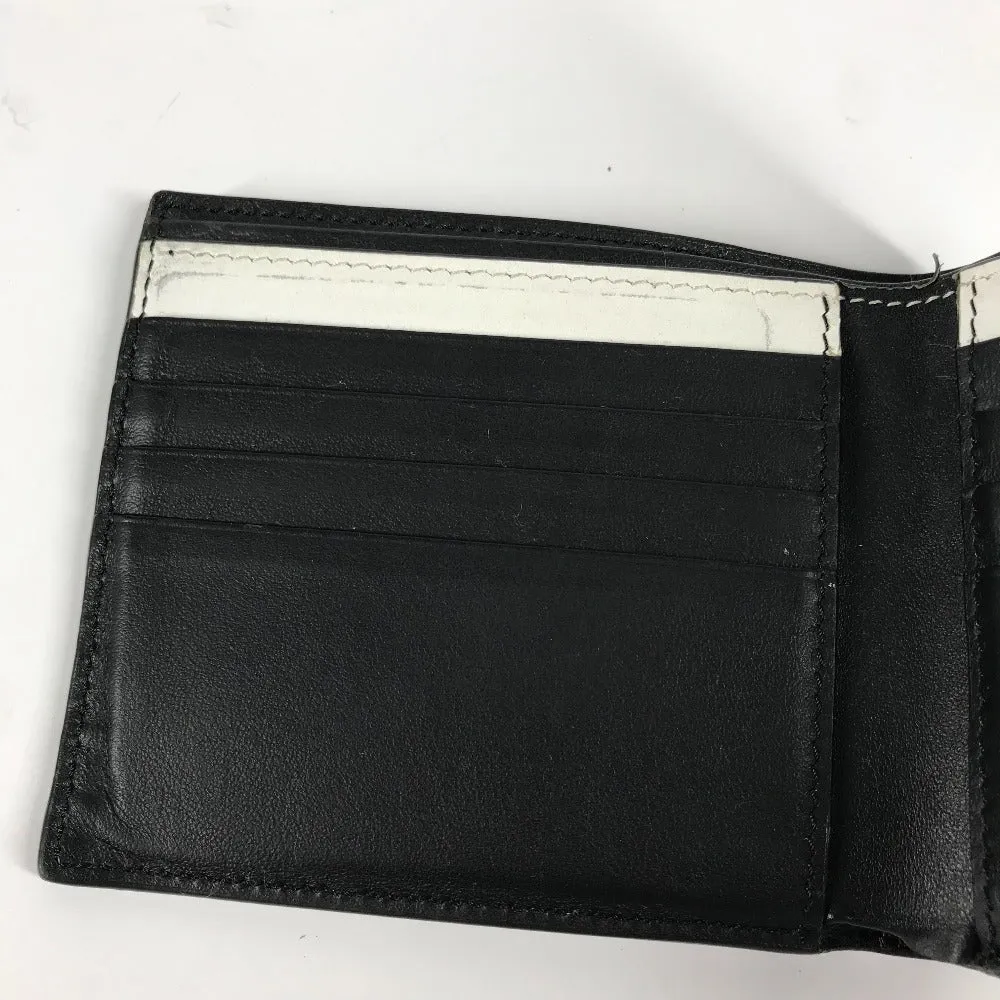FENDI Folded wallet 7M0169 leather white Compact wallet Joshua Vides Collaboration mens Used