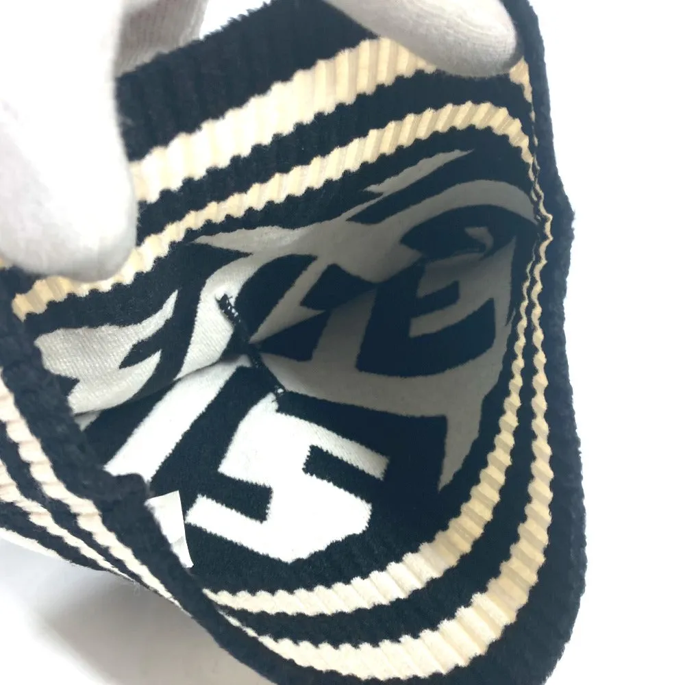 FENDI Knit hat FXQ538 Wool, Rayon black By color Zucca logo
