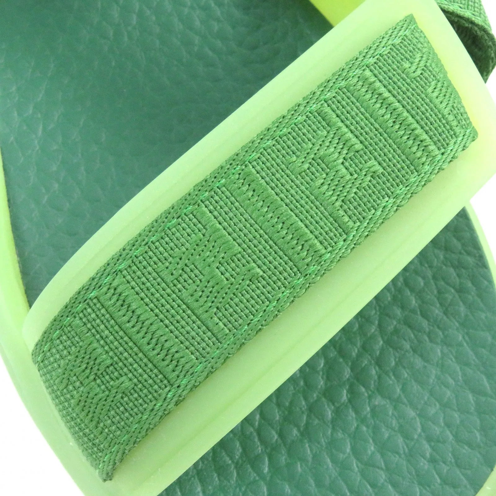 FENDI Sandals 7X1503 rubber green FENDI FLOW SANDALS 6