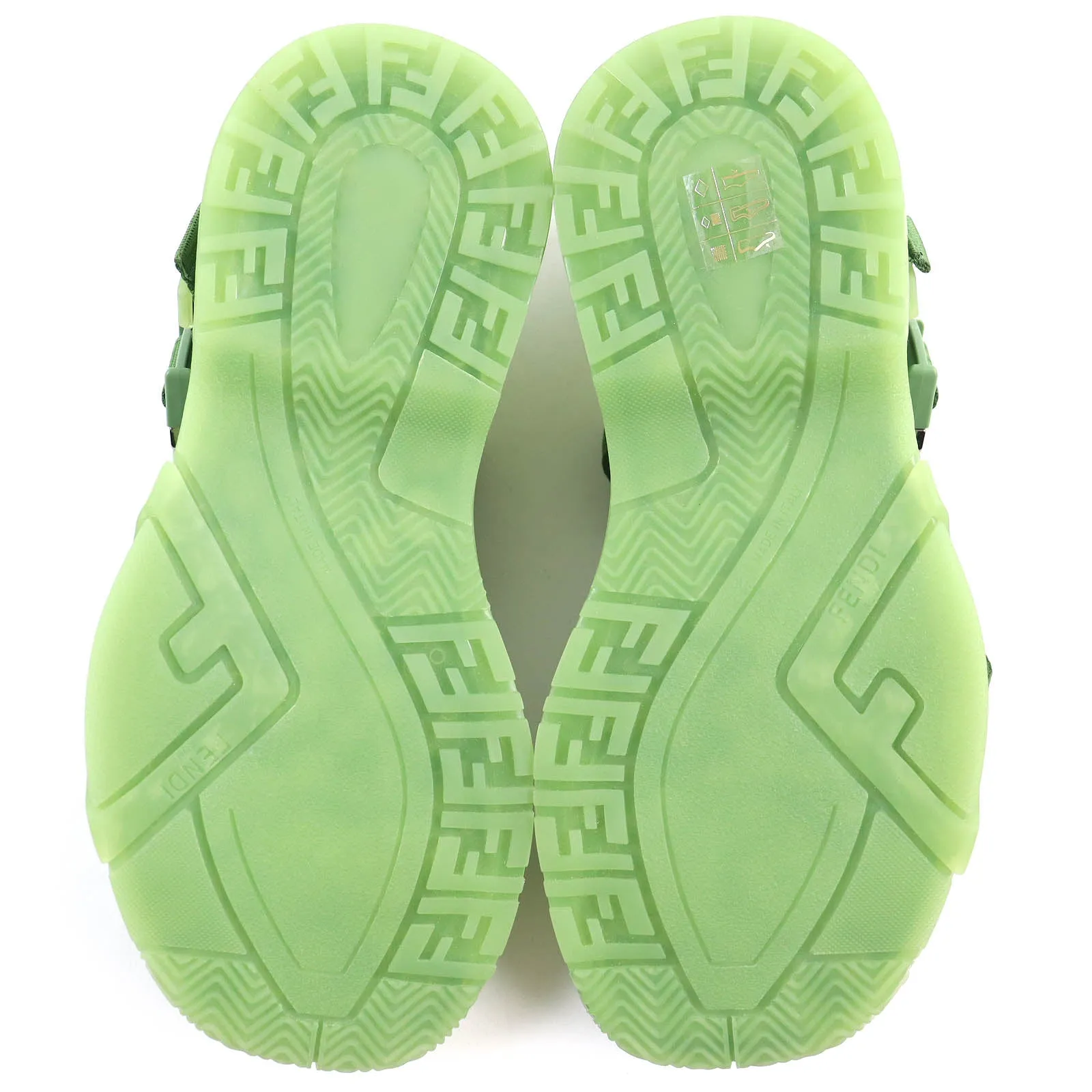 FENDI Sandals 7X1503 rubber green FENDI FLOW SANDALS 6