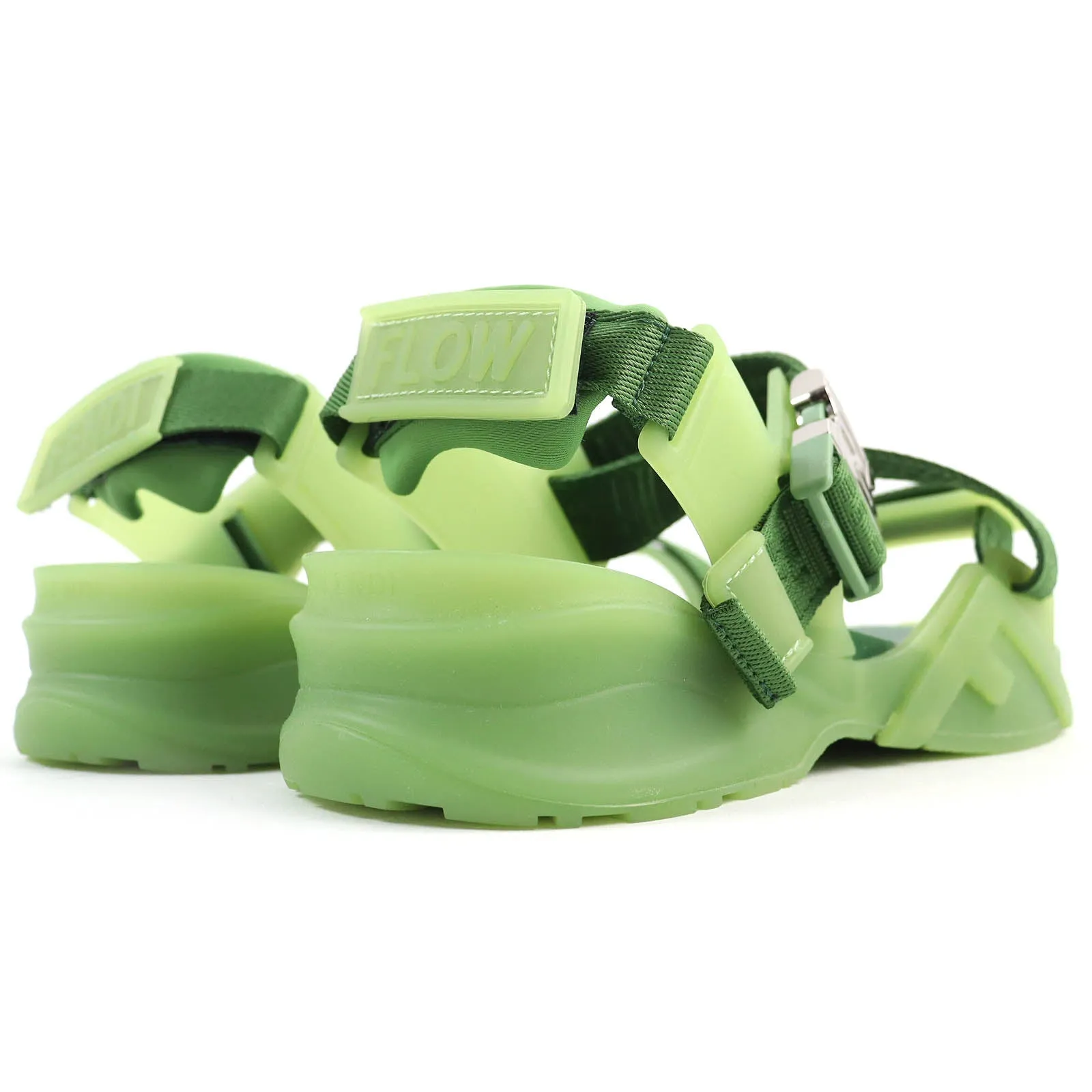 FENDI Sandals 7X1503 rubber green FENDI FLOW SANDALS 6