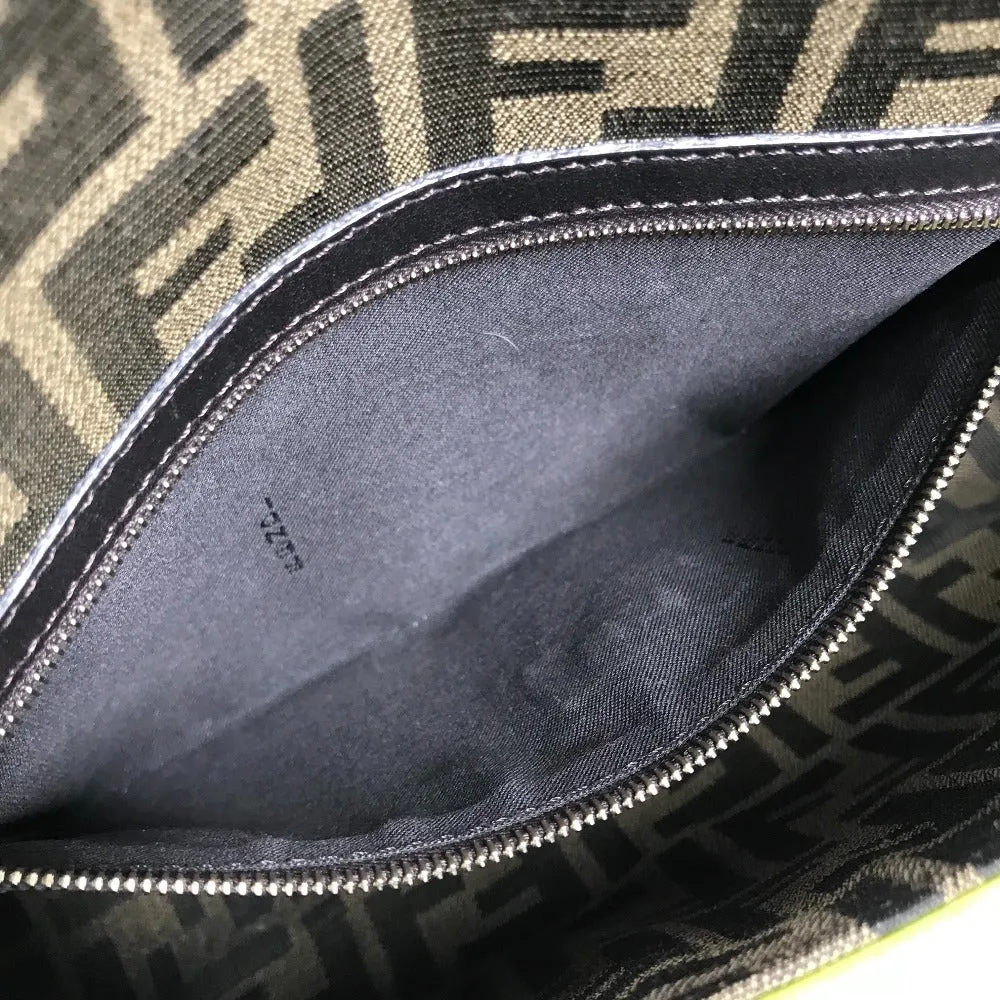 FENDI Shoulder Bag 8BR600 canvas Brown Zucca Mamma Bucket
