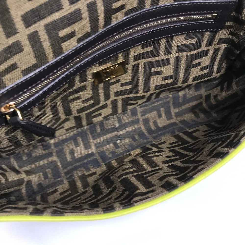 FENDI Shoulder Bag 8BR600 canvas Brown Zucca Mamma Bucket