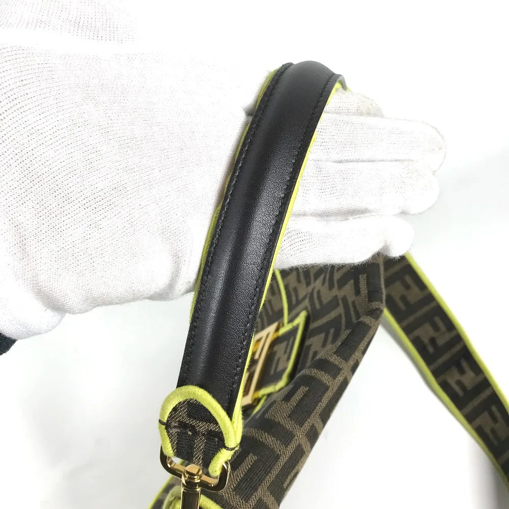 FENDI Shoulder Bag 8BR600 canvas Brown Zucca Mamma Bucket