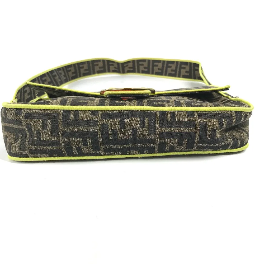 FENDI Shoulder Bag 8BR600 canvas Brown Zucca Mamma Bucket