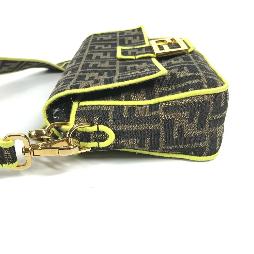 FENDI Shoulder Bag 8BR600 canvas Brown Zucca Mamma Bucket