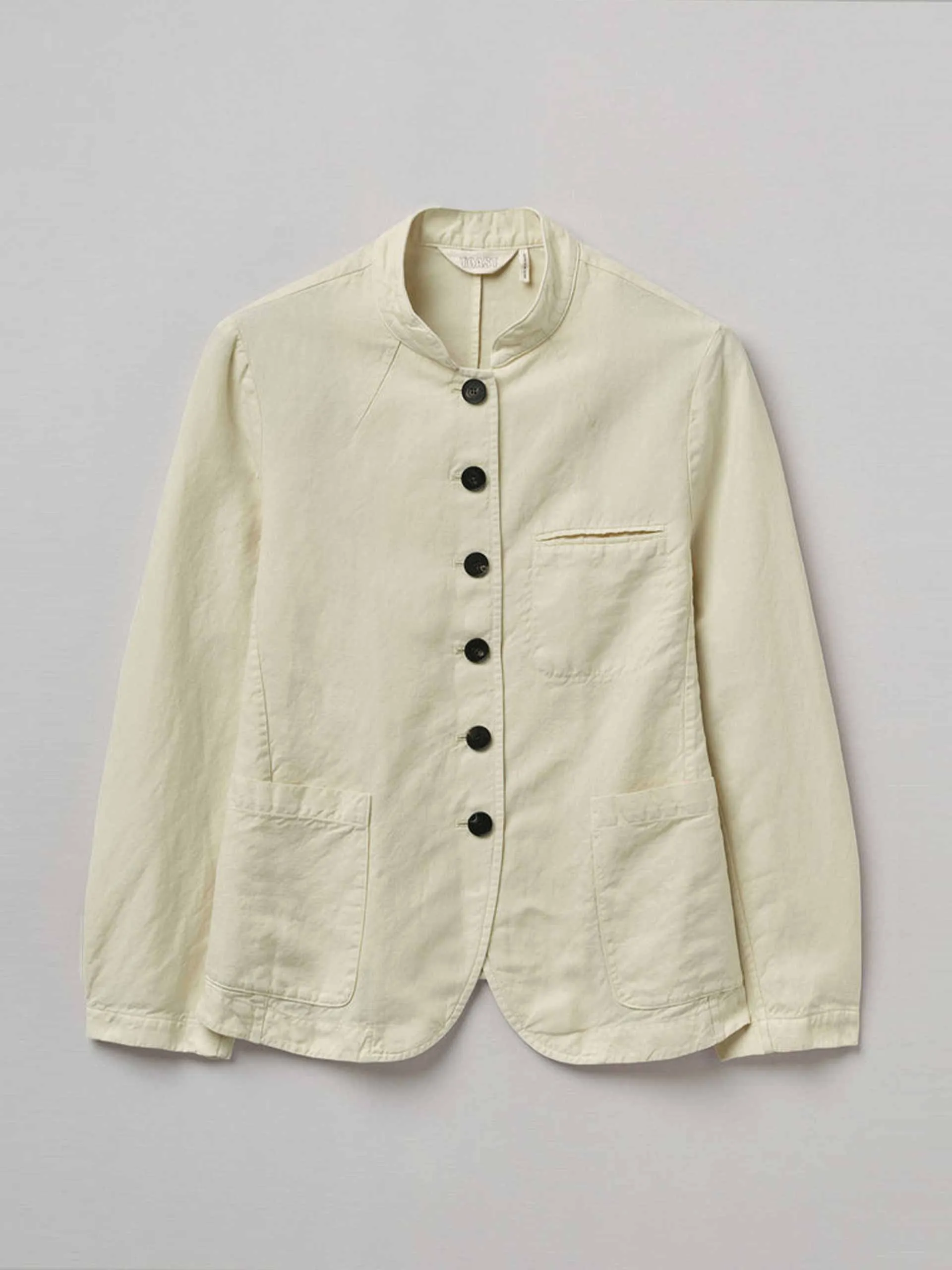 Fitted linen jacket