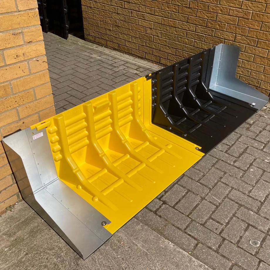 FloodFence™ | Lightweight | Wall Left Unit - FL-QFLWL || 240mm W x 580mm L x 450mm H