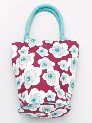 Floral Bucket Tote Bag