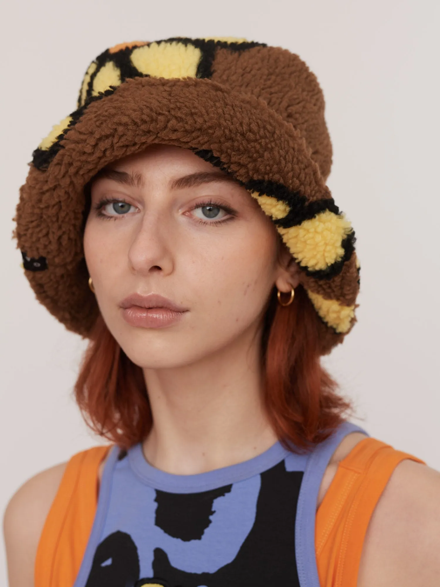 Flower Fleece Hat