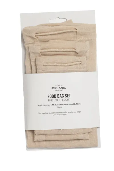 Food Bag Set - Stone