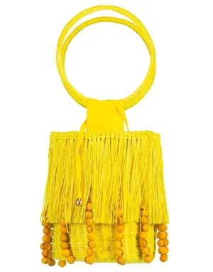 Frayed Mini Bucket With Shells