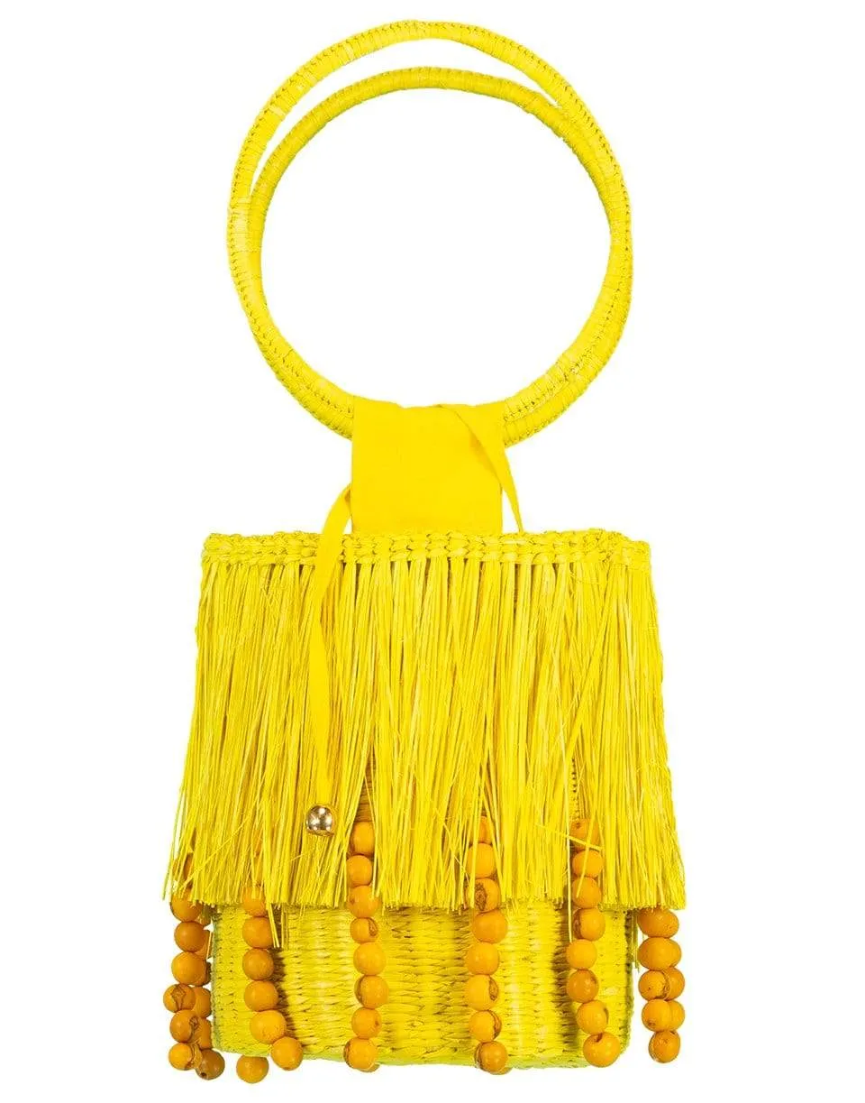 Frayed Mini Bucket With Shells