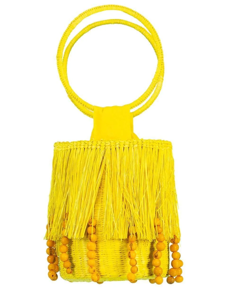 Frayed Mini Bucket With Shells