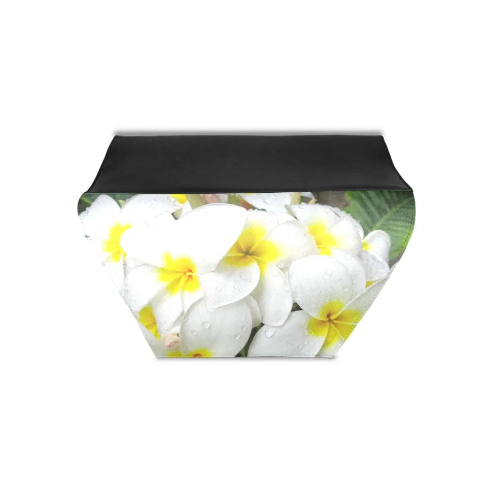 Fresh White Frangipanis Clutch Bag